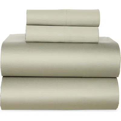 Dkny Sateen Wrinkle-resistant Sheet Set In Silver