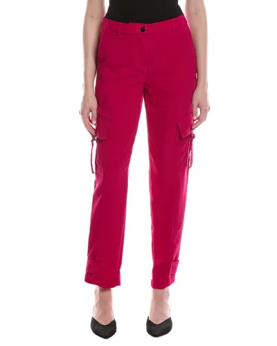Dkny Satin Cargo Pant In Pink