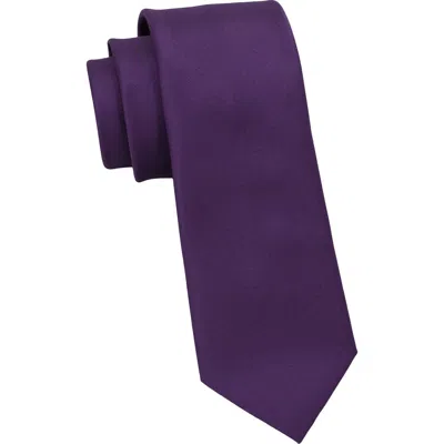 Dkny Satin Tie In Purple