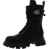 Dkny Sava Womens Magnetic Closer Lug Sole Combat & Lace-up Boots In Multi