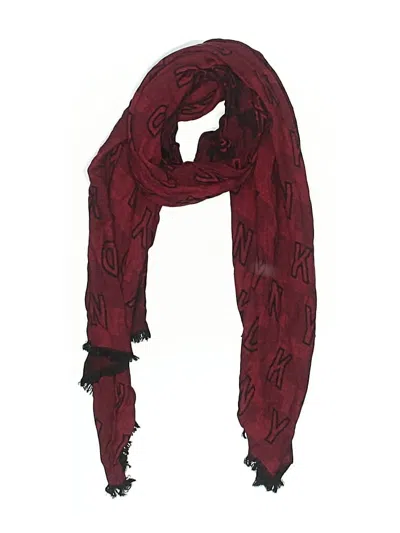 Pre-owned Dkny Scarf In Red