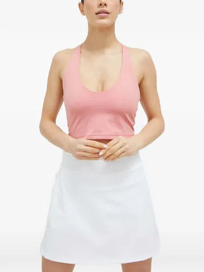 Dkny Scoop Neck Crop Top In Multi