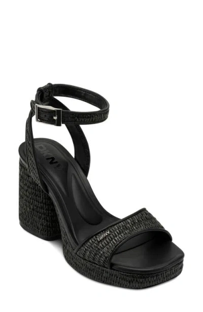 Dkny Scotia Ankle Strap Sandal In Black