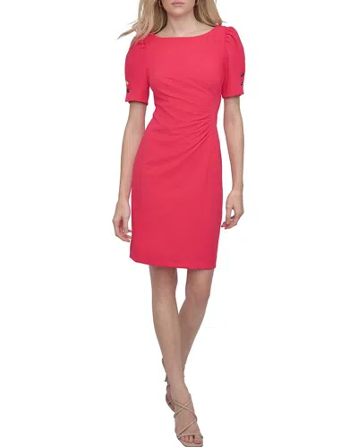 Dkny Scuba Dress In Pink