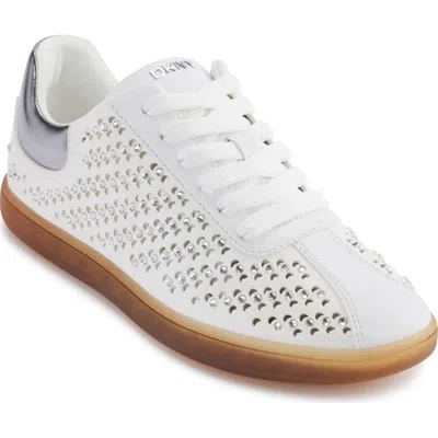 Dkny Seacliff Sneaker In White,nickel