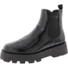 Dkny Senni Womens Platforms Round Toe Chelsea Boots In Black