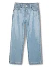 Dkny Sequin-embellished Cotton Jeans In 蓝色
