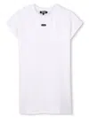 Dkny Sequin-embellished T-shirt Dress In White