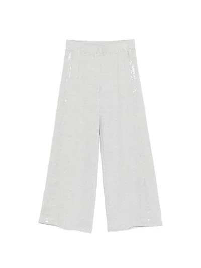Dkny Sequins Track Pants In Gray