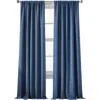 Dkny Set Of 2 Bouclé Chenille Curtain Panels In Indigo