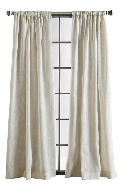 Dkny Set Of 2 Classic Poletop Blackout Curtains In Natural