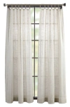 Dkny Set Of 2 Classic Sheer Jute Tab Curtain Panels In Linen