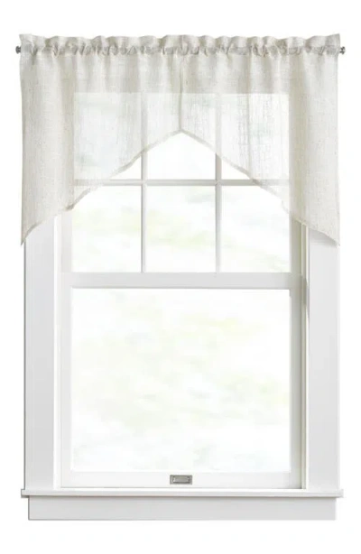 Dkny Set Of 2 Classic Sheer Swags In Linen
