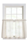 Dkny Set Of 2 Classic Sheer Tier Curtain Panels In Linen