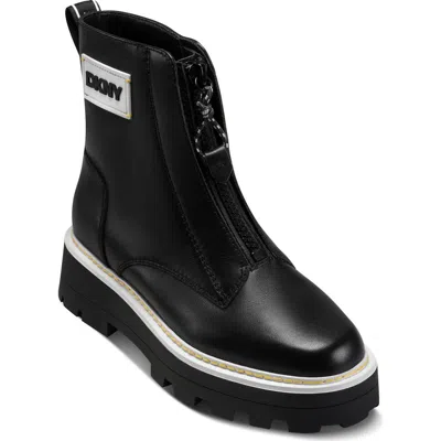 Dkny Shayden Lug Sole Bootie In Black