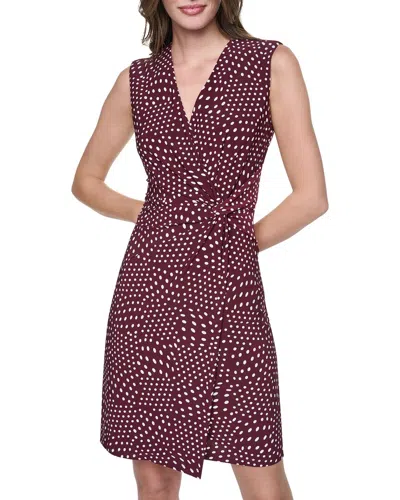 Dkny Sheath Dress In Burgundy