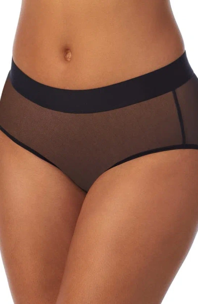 Dkny Sheer Mesh Briefs In Black