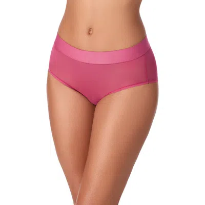 Dkny Sheer Mesh Briefs In Pink