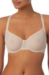 Dkny Women's Sheers Unlined Demi Bra, Dk4085 In Cashmere