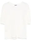 Dkny Sheer-panel T-shirt In White