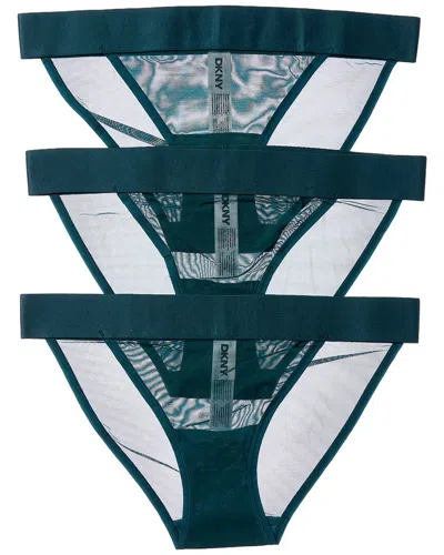 Dkny Sheers Bikini In Green