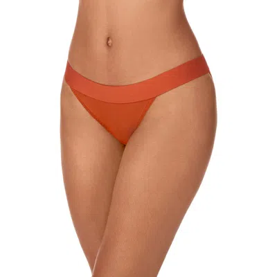 Dkny Sheers Bikini In Orange