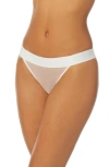Dkny Sheers Cheeky Bikini Cut Briefs In White