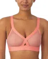 Dkny Sheers Wireless Bralette In Shell Pink