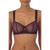 Dkny Sheers Strapless Mesh Bra Dk4939 In Plum Perfct