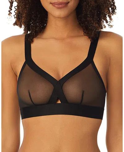 Dkny Sheers Triangle Bralette In Black