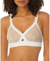 Dkny Sheers Triangle Bralette In White