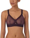 Dkny Sheers Mesh Cutout Bralette Dk4084 In Purple