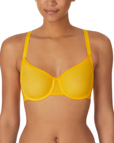 Dkny Sheers Unlined Demi Bra In Purple