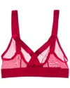 Dkny Sheers Wirefree Soft Cup Bra In Red