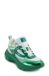 Dkny Shia Sneaker In Bright White,green