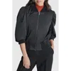 Dkny Womens Solid Polyester Puffer Jacket In Black