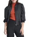 Dkny Womens Solid Polyester Puffer Jacket In Black