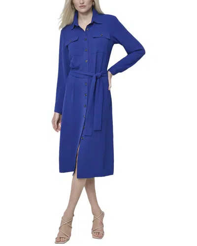 Dkny Shirt Dress In Blue