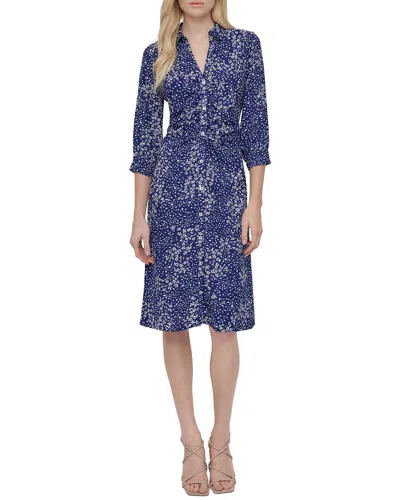Dkny Shirt Dress In Blue