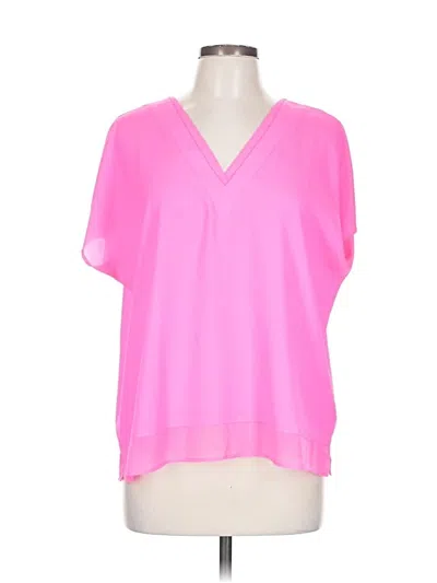 Pre-owned Dkny Short Sleeve Blouse In Pink