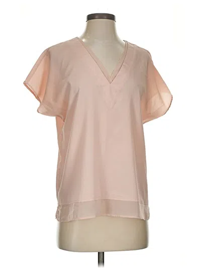 Pre-owned Dkny Short Sleeve Blouse In Pink