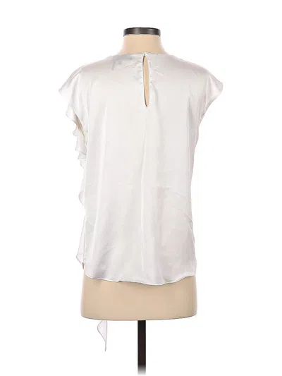 Pre-owned Dkny Short Sleeve Blouse In White