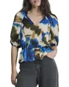 Dkny Abstract Print Peplum Top