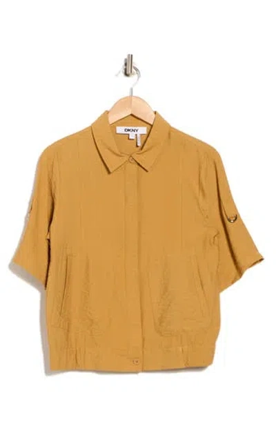 Dkny Short Sleeve Roll Tab Jacket