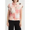 Dkny Short Sleeve Stretch Woven Button-up Shirt