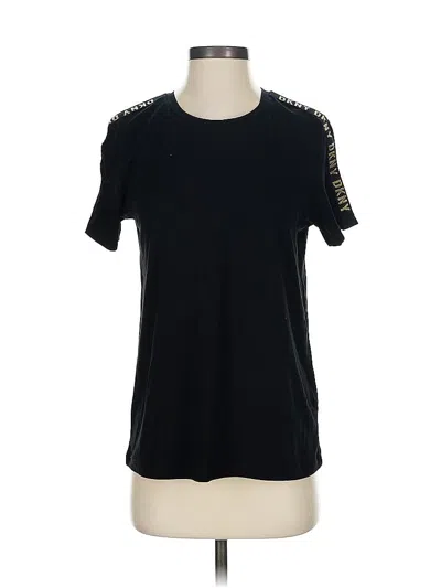 Pre-owned Dkny Short Sleeve T-shirt In Black