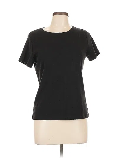 Pre-owned Dkny Short Sleeve T-shirt In Black