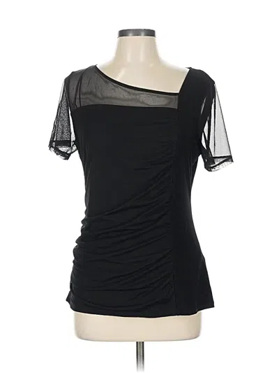 Pre-owned Dkny Short Sleeve T-shirt In Black