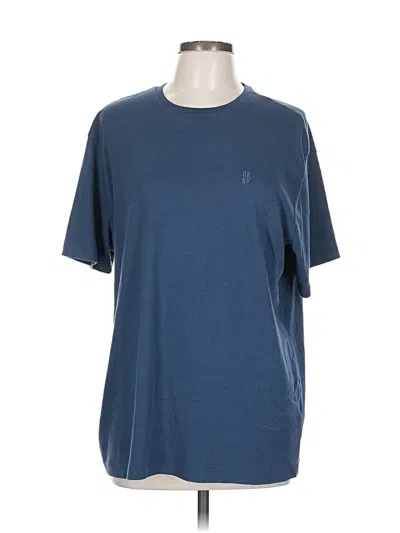 Pre-owned Dkny Short Sleeve T-shirt In Blue
