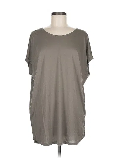 Pre-owned Dkny Short Sleeve T-shirt In Green